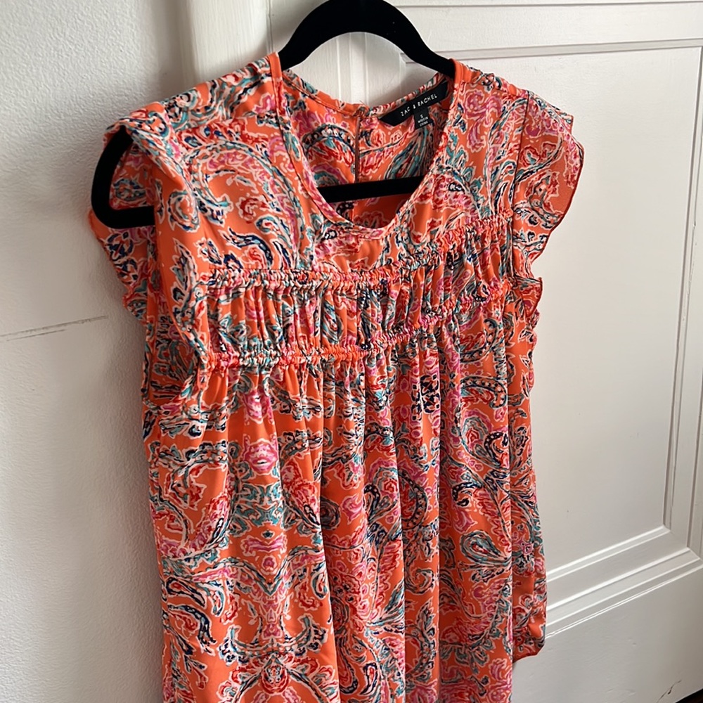 Zac & Rachel Paisley Print Flowy Top